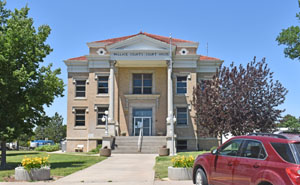 Wallace County Courthouse in Sharon Springs, Kansas by Kathy Alexander.
